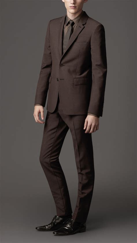 Shop black men's slim fit suits online for sale at suitusa. Lyst - Burberry Slim Fit Wool Mohair Blend Suit in Brown ...