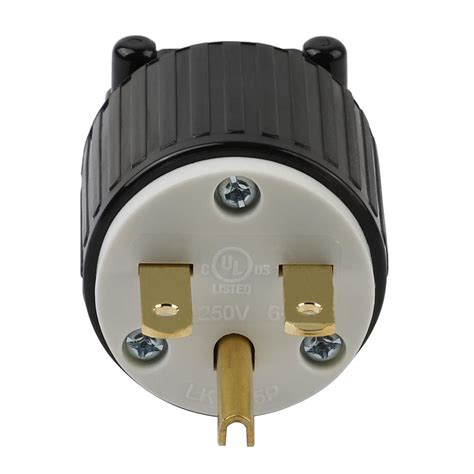 Usa 3 Prong Male Ac Plug Ul Nema 6 15p 3 Pole Straight Diy Rewirable
