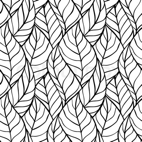 Vector Illustration Seamless Pattern Of Leaves Stock Vector Colourbox