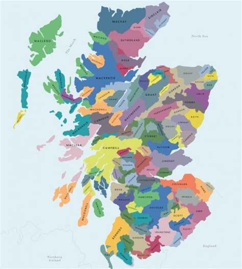 New Interactive Map Lets You Discover Scottish Clans Scotland Map
