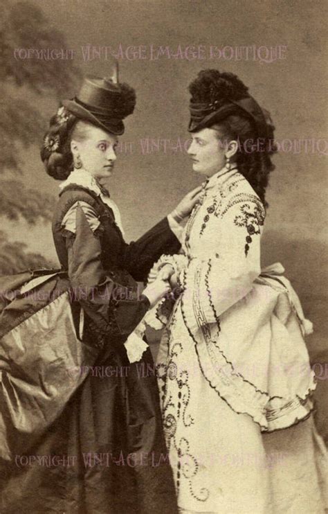 Lovely Antique Victorian Lesbian Couple Wedding Civil Etsy Victorian