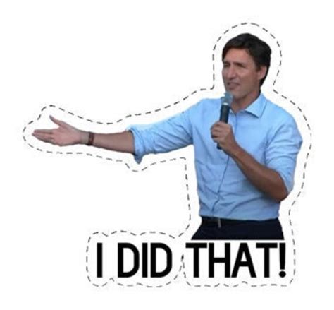 I Did That Justin Trudeau Sticker Pack Of 3 Etsy Canada