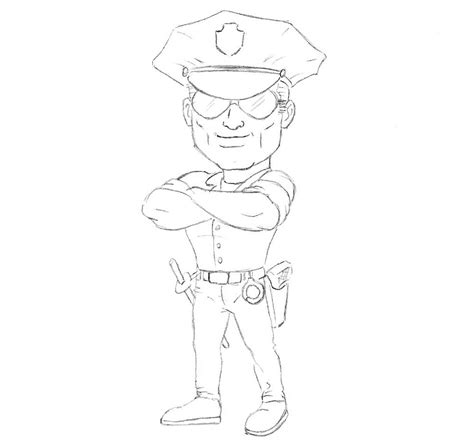 All the best easy cartoon drawing pictures 36+ collected on this page. How to Draw a Cartoon Policeman | Drawingforall.net