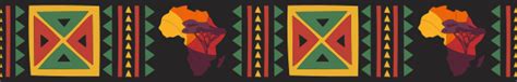 Colourful Africa Pattern Border Decal Tenstickers