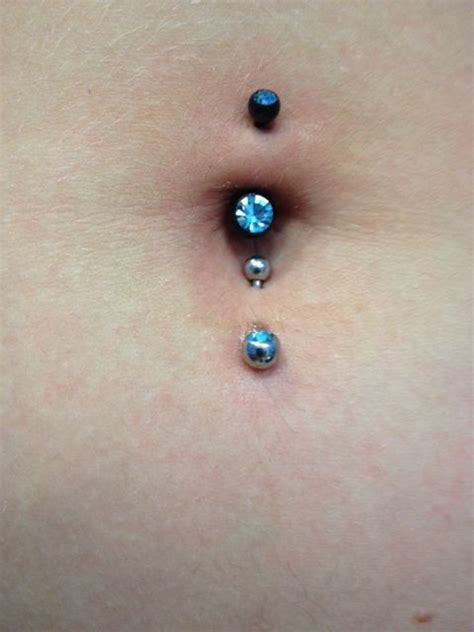 Top And Bottom Belly Button Piercing Done Today At Express Yourself Belly Piercing Cute