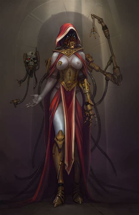 ArtStation Tech Priestess Fortune Priestess Warhammer 40k