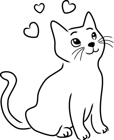 Cats Clipart Outline Cats Outline Transparent Free For Download On