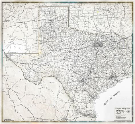 Gray Scale Texas Wall Map 2018 Houston Map Company