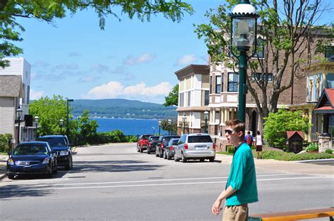 View Of Little Traverse Bay From Downtown Petoskey Photo B Flickr