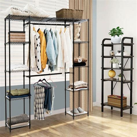 Remodeling | specialty accessories text: Expandable Free Standing Closet Clothes Hanger Rack ...