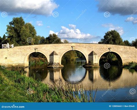 Bridge Over The River Nene Stock Photo Image Of Cambs 12885660
