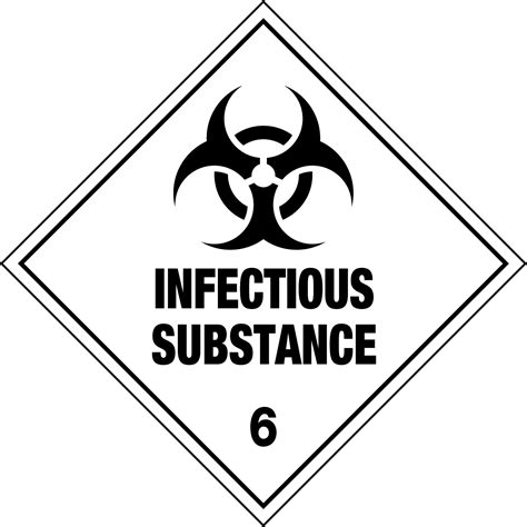 Hazchem Labels Infectious Substance 6 Hazchem Signs USS