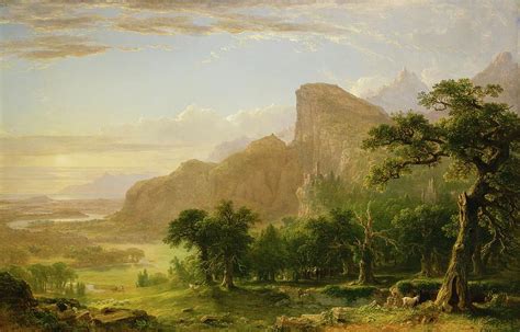 Landscape Scene From Thanatopsis Painting By Asher Brown