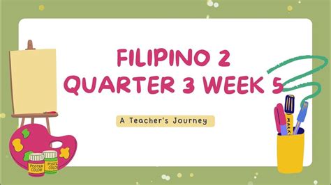 Filipino 2 Quarter 3 Week 5 Pagpapahayag Ng Sariling Ideya Damdamin O