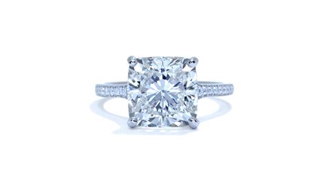 5 Carat Cushion Cut Diamond Engagement Ring Ascot Diamonds