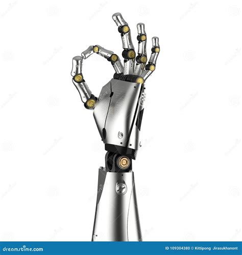 Cyborg Arm Isolated Stock Illustration Illustration Of Robotic 109304380