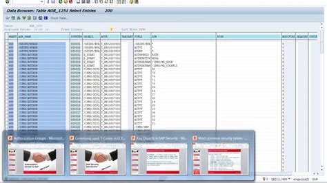 Sap Security Tables Sap Security Grc Tutorials Security Training