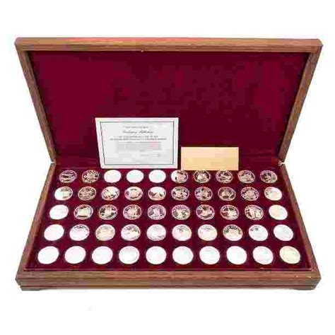 Us 1970 Franklin Mint Govs Silver State Coins