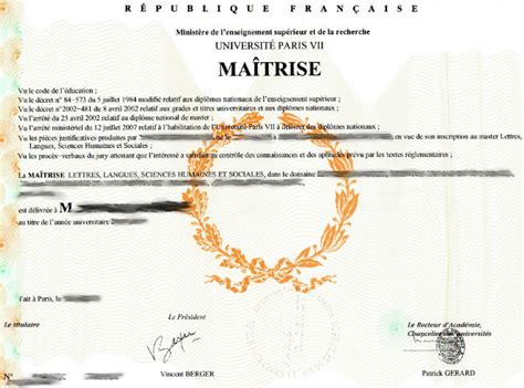 La traduction d'un diplôme n'est pas un acte anodin à confier à des mains non expertes. Traduction d'une Maîtrise - Traduction Actes