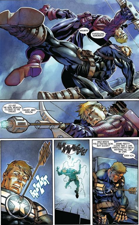 Hawkeye Feats Vs Captain America Hawkeye Blindspot2 Marvel