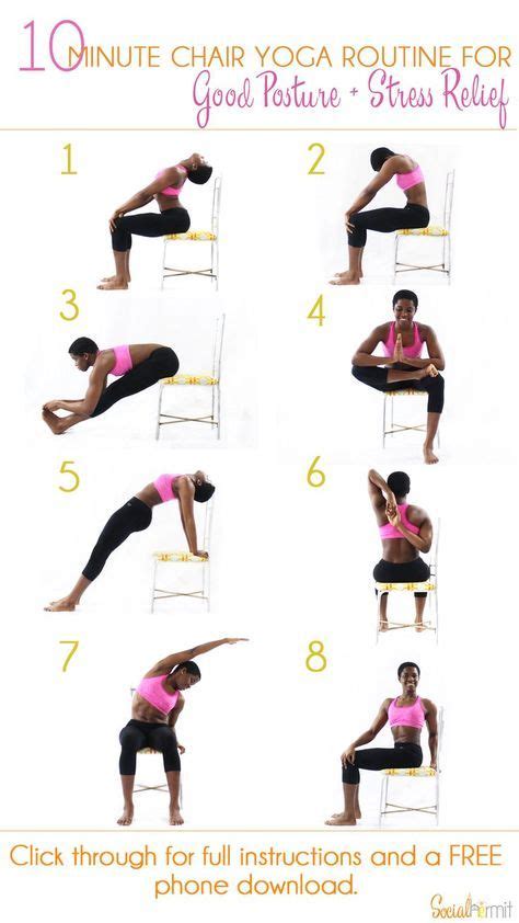 Minute Chair Yoga Routine For Good Posture And Stress Relief Once