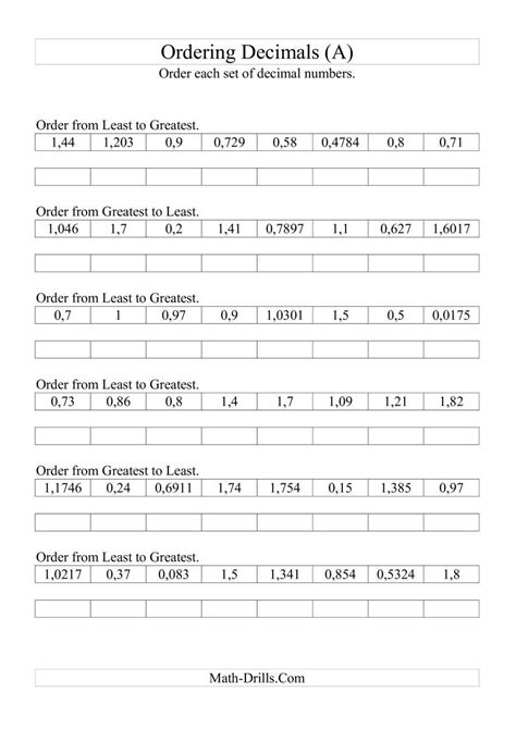 ️comparing Fractions To Decimals Worksheet Free Download