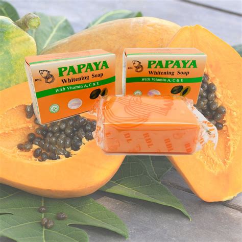 Rdl Papaya Whitening Soap 135g Exp2023 Shopee Malaysia