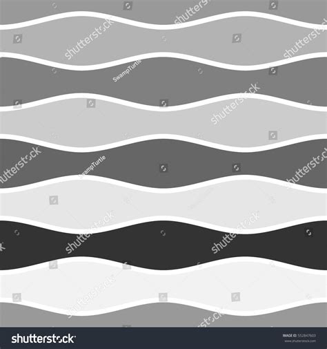 Simple Repeating Wave Pattern Tile Seamless Stock Vector 552847603