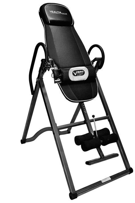 Health Gear Itm 4800 A Deluxe Heat And Massage Inversion Table Silver
