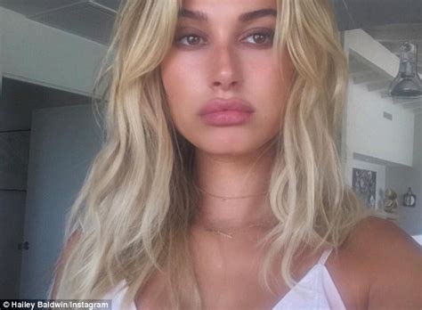 hailey baldwin announces make up line with modelco daily mail online