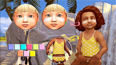Sims 4 Ccs The Best Toddler Pack Beach Day By Miguel Creations