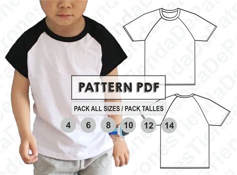 Raglan T Shirt For Women Pdf Sewing Pattern Sizes Xs To