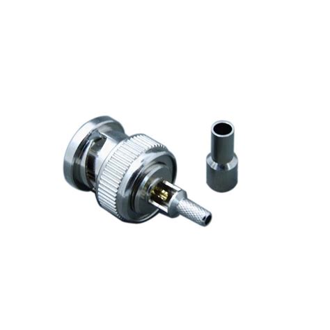 Rf Coaxial Bnc Male Crimp Connector For Rg Cable China Rf Coaxial