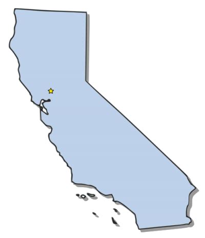 Silhouette California Map Outline / Transparent California Outline Png California State No ...