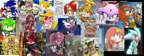 Sonic Character Collage Sonic The Hedgehog Photo 17874469 Fanpop