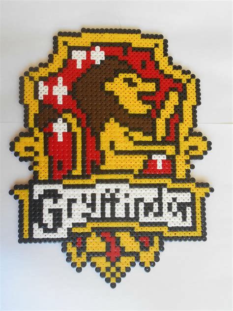 Facile inspirant collection harry potter pixel art pokemon facile et petit golfer s day pixel art facile youtube dessin collection harry. HARRY POTTER Blason Gryffindor decorative beaded iron Pixel