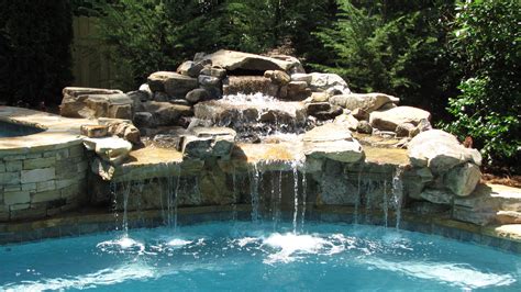 Pin By Artistic Pools On Inground Pool Waterfalls Pool
