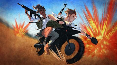 Pubg Anime Couple Hd Wallpapers Wallpaper Cave