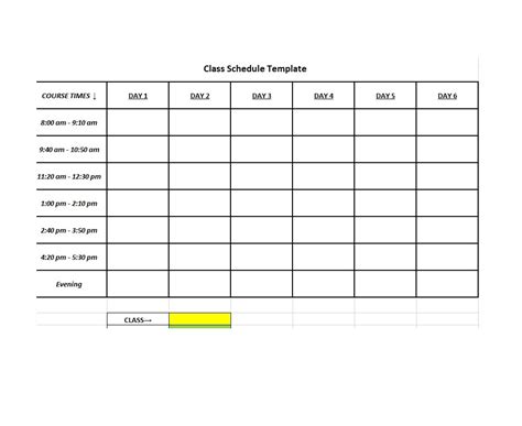 Class Schedule Template Monthly Do You Know How Many People Show Up At