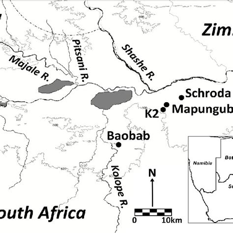 Zhizo Settlements On The Greater Mapungubwe Landscape Adapted From