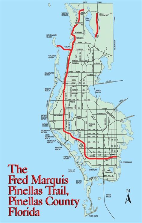 Pinellas County Bicycle Trail Map Bicycle Post