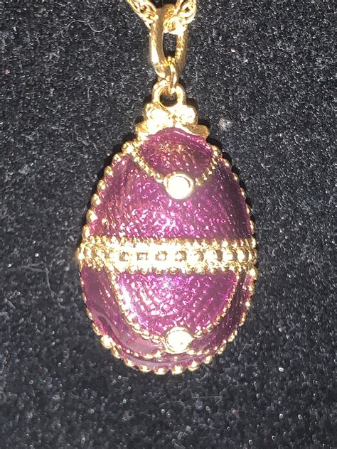 Russian Purple Faberge Egg With Gold Detailing And Two Etsy