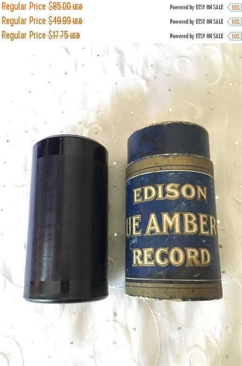 On Sale Vintage Edison Blue Amberol Minute Cylinder Record The