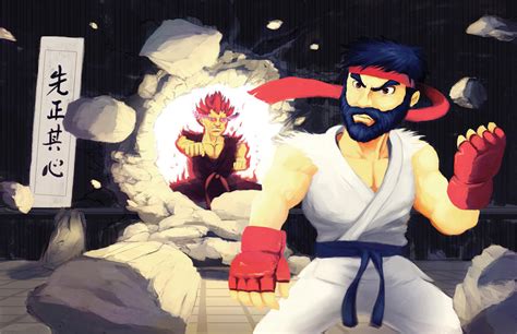 Ryu Vs Akuma By Fearkieffer On Deviantart