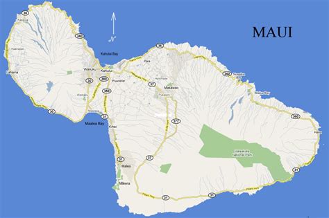 Maui Map Map Of Maui