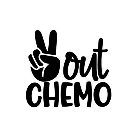 Cancer Svg Peace Out Chemo Svg Instant Download Etsy