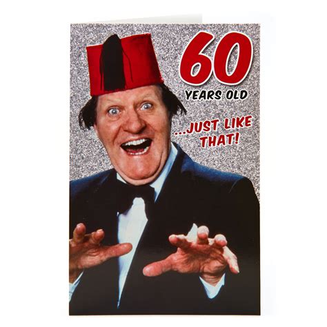 Buy Tommy Cooper 60th Birthday Card For Gbp 099 Card Factory Uk