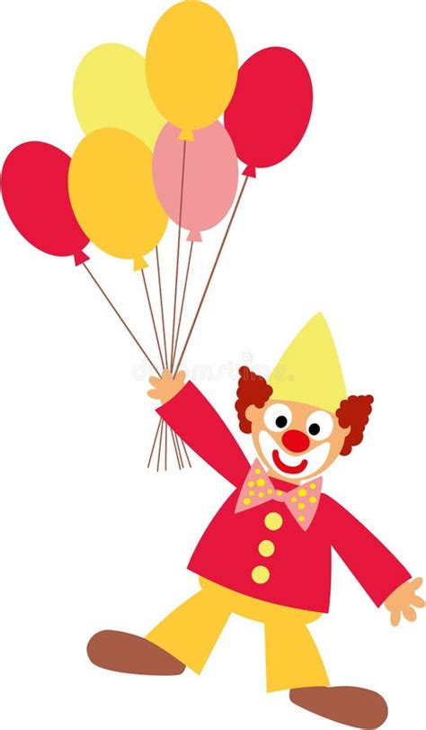 Clown And Balloons Stock Vector Illustration Of Circus