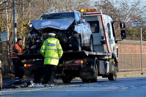 Two Injured As Crash Involving Car And Van Shuts Wolverhamptons