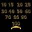 Gold Number By CurutDesign  TheHungryJPEGcom